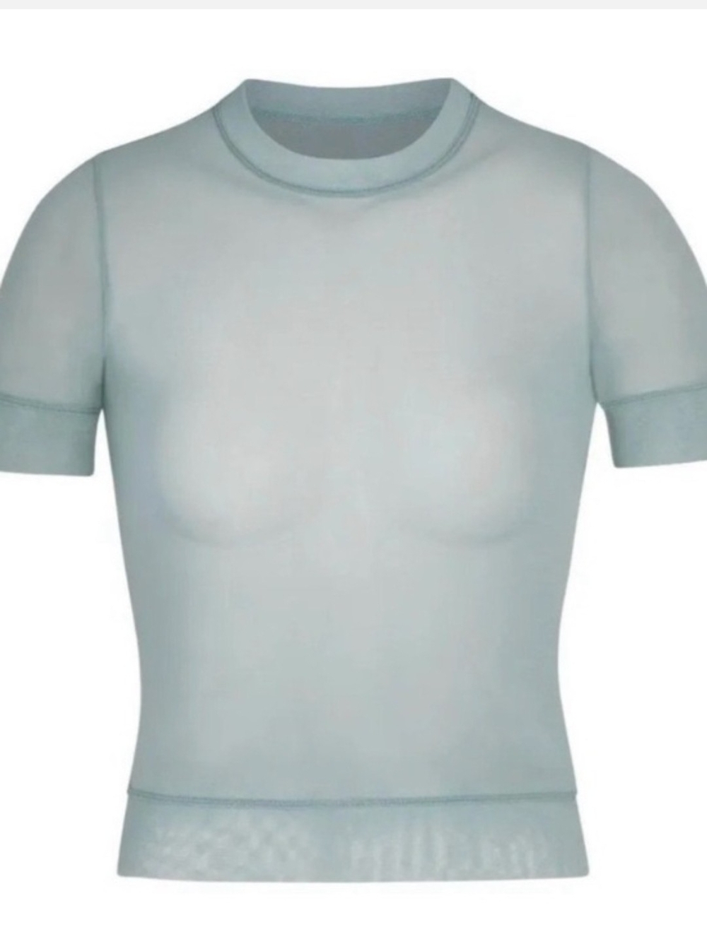 SKIMS Summer Mesh T-Shirt Sky 4X (Fits 2X/3X) Nwt